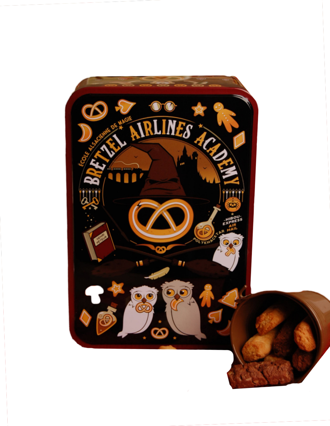 Boite à sucre décor SORCIER garnie - Bretzel Airlines 300g